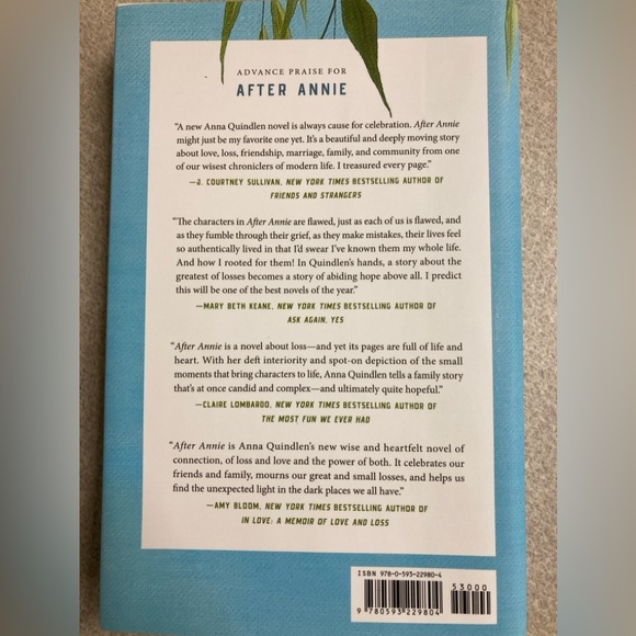 New Signed Autographed Anna Quindlen book After Annie A Novel Hardback HB 2024 - Picture 2 of 6